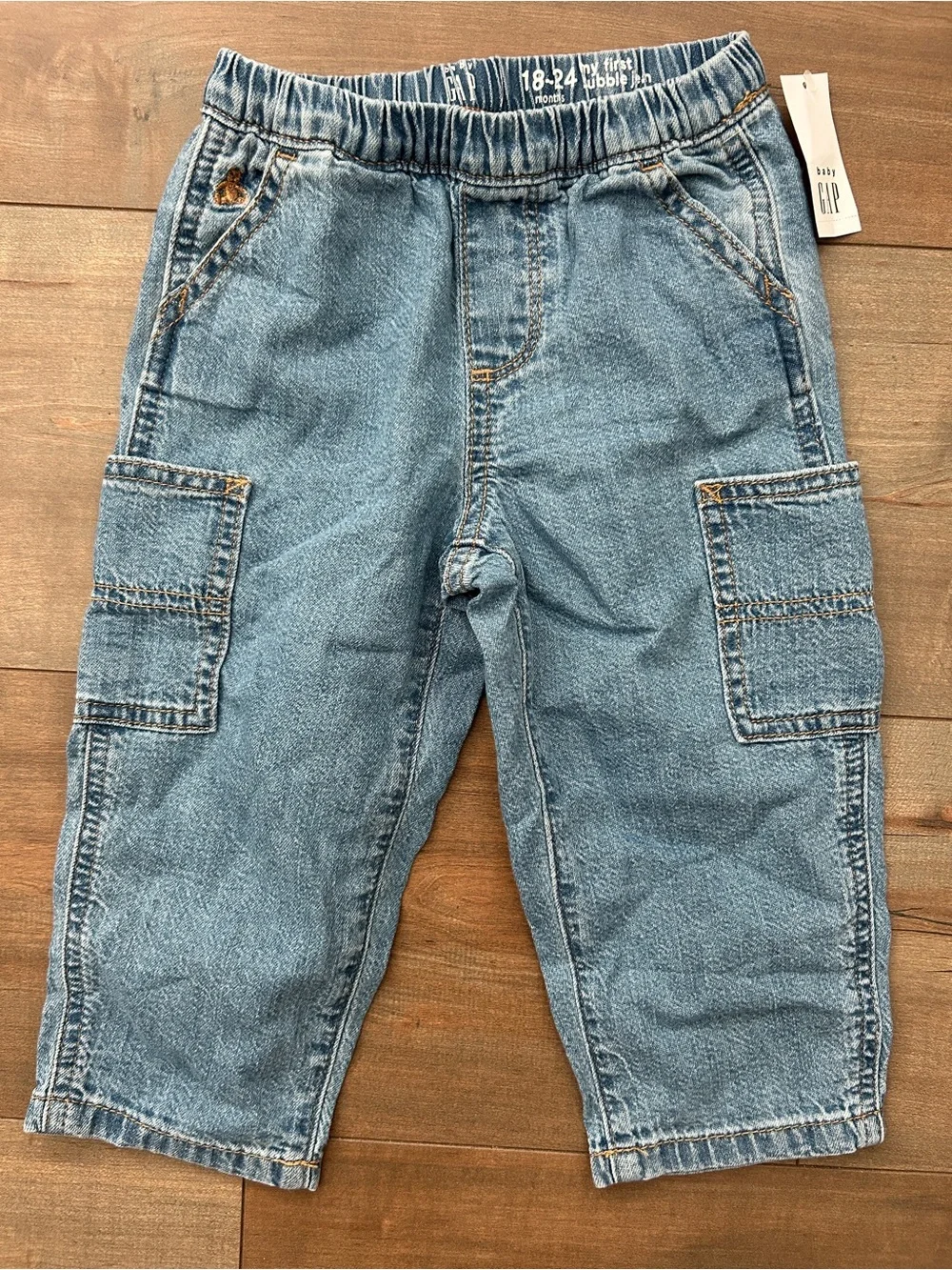 NWT Baby GAP Bubble Cargo Jeans